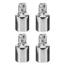 4 Pcs Tops Stainless Steel Hardware Cap Fittings Brackets