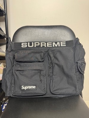 Supreme Field Messenger Bag Black - SS23 - Water Resistant 22L Duffle
