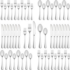 Flatware Set Service for 8 Stainless Steel 40 Piece Cutlery Kitchen Tableware
