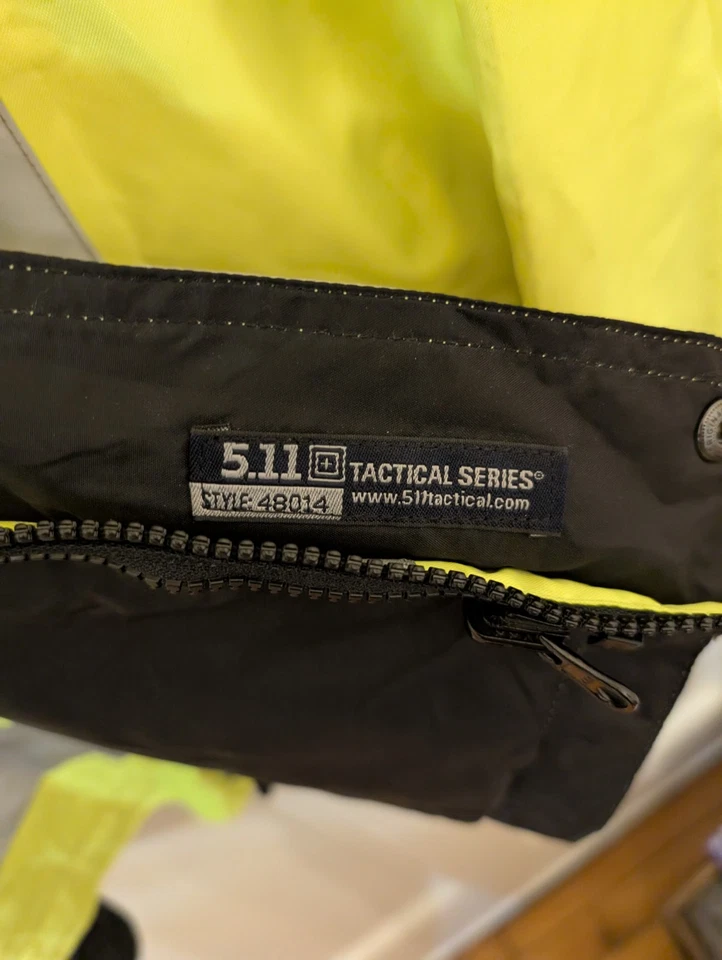 5.11 TACTICAL: RESPONDER PARKA CHAQUETA ALTA VISIBILIDAD AMARILLO REFLECTANTE HOMBRES 2XL XXL Fire Foto 4 de 4