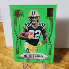 2025 Panini Donruss Elite Aspirations Lime Green Rookie #144 Golden Packers 999