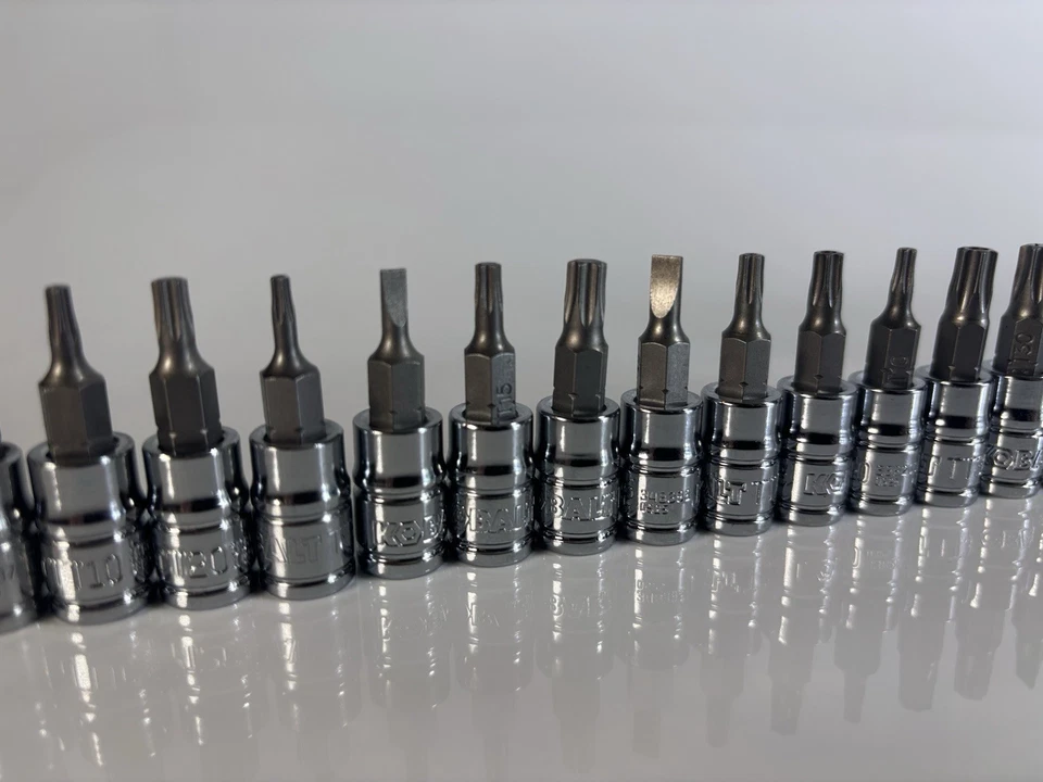 Kobalt 36pc Nut Driver Bit Set 1/4” & 3/8” Drive Torx Hex Bit Sockets - Image 3 of 4