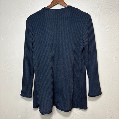 Vintage LL Marlin Cardigan Sweater Blue Knit Long Sleeve Open Front Casual 90s - Picture 6 of 6