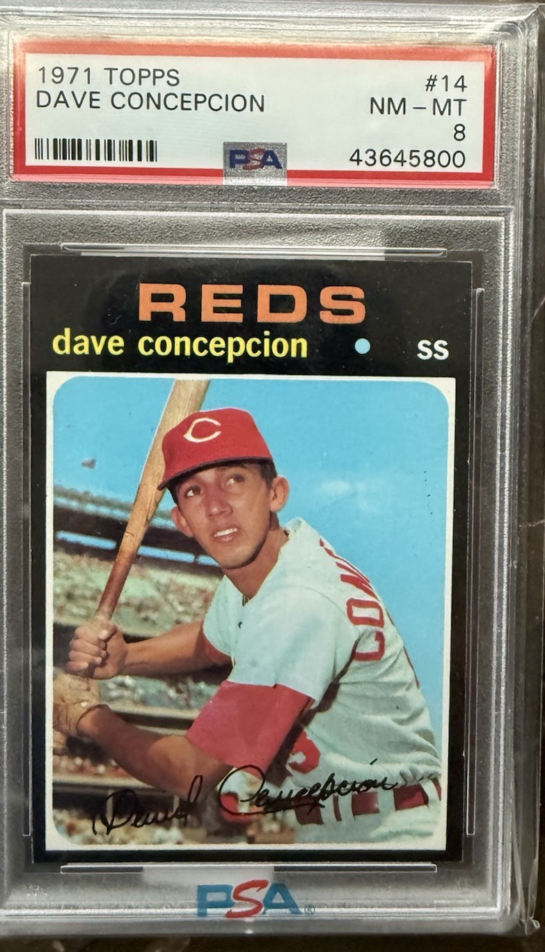 1971 Topps #14 Dave Concepcion PSA 8 NM-MT Only 44 Graded Higher