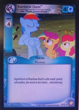 My Little Pony Equestrian Odyssey Rainbow Dash Cutie Mark Consultant- 15 -x3 MLP