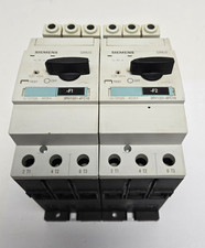 SIEMENS 3RV1331-4FC10 CIRCUIT BREAKERS. BLOCK OF 2.