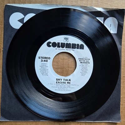 SHY TALK Excuse Me DJ PROMO 45 7'' Record Vinyl 1985 ROCK