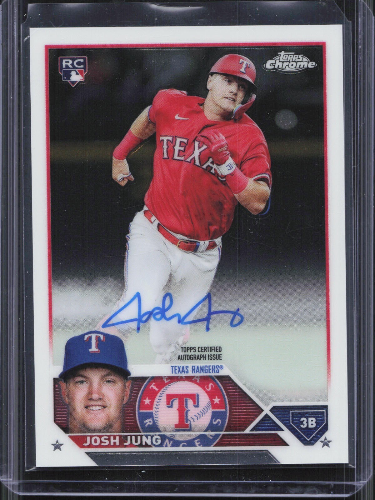 Josh Jung 2023 Topps Chrome #RA-JJ Rookie Autographs Price Guide