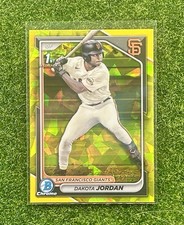 DAKOTA JORDAN 2024 Bowman Draft Sapphire YELLOW SAPPHIRE 1st Bowman #/75