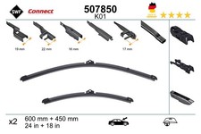 Wischblatt Scheibenwischer CONNECT MADE IN GERMANY SWF 507850 für VW CADDY 3 2KA