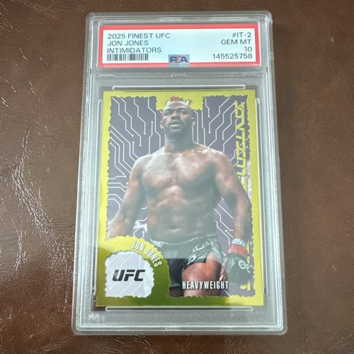 Topps 2025 Finest UFC Jon Jones Intimidators Insert #IT-2 PSA 10