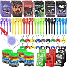 120 Pcs Video Game Party Favors Party Supplies Invisible Ink Pens Notebook Silic