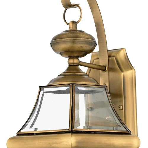 Quoizel NY8317 Brass Newbury 2-Light 20"H Outdoor Wall Sconce With Clear Glass - Picture 4 of 9