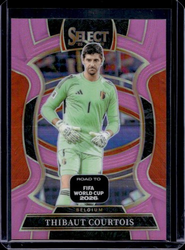 2025-26 Panini Select Road to FIFA World Cup Thibaut Courtois Terrace Pink #/99