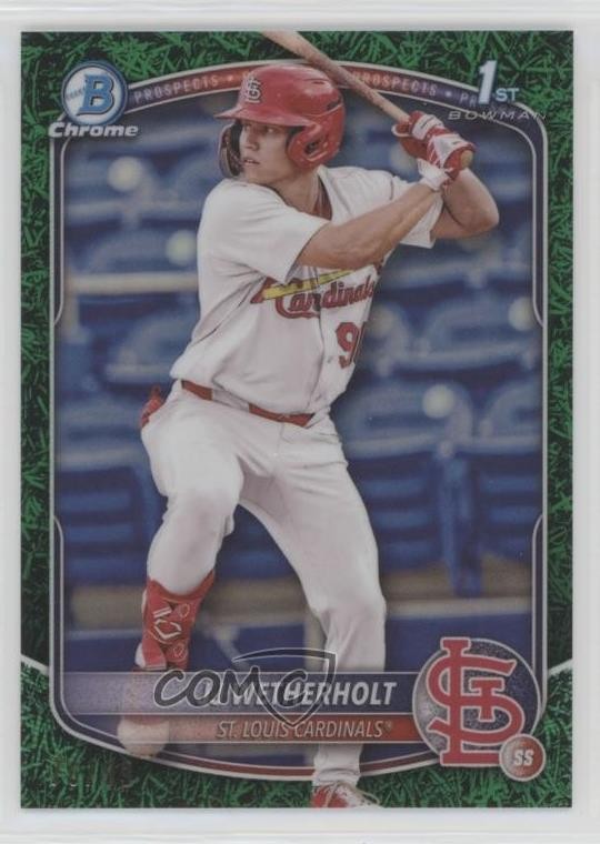 2025 Bowman Chrome Prospects Green Grass Refractor /99 JJ Wetherholt #BCP-22 1xd