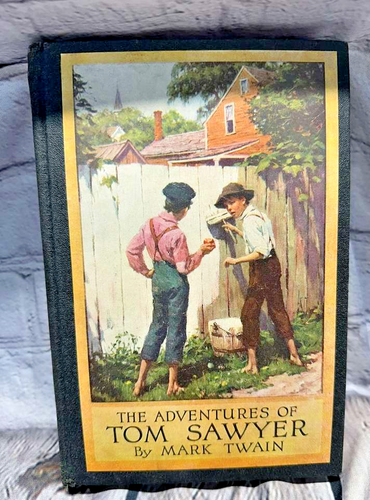 AntiqueThe Adventures of Tom Sawyer Mark Twain Hardcover 1917 Harper & Bros - Picture 2 of 20