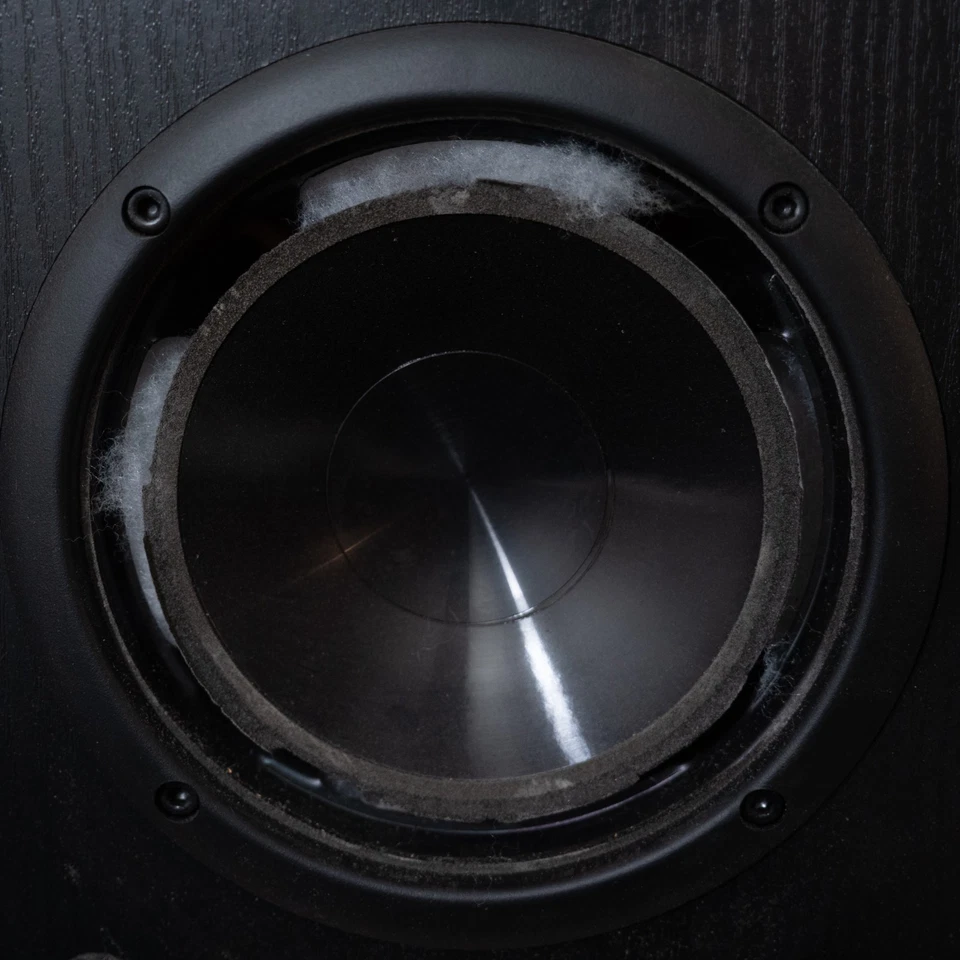 [WIE BESEHEN/GEBLASENE TIEFTÖNER] Paar Infinity Reference One Vintage Regallautsprecher - Bild 3 von 4