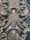 Set Of 2 Curtain Tie back/Curtain Holder/antique Hardware Art Deco Cast Iron Act — photo 2