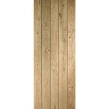 Internal Rustic Oak Ledged Cottage Door - Unfinished - 1981 x 610 x 40mm  ROLB24