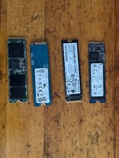 Bulk Lot of 4 NVMe 256GB SSD Various Brands
