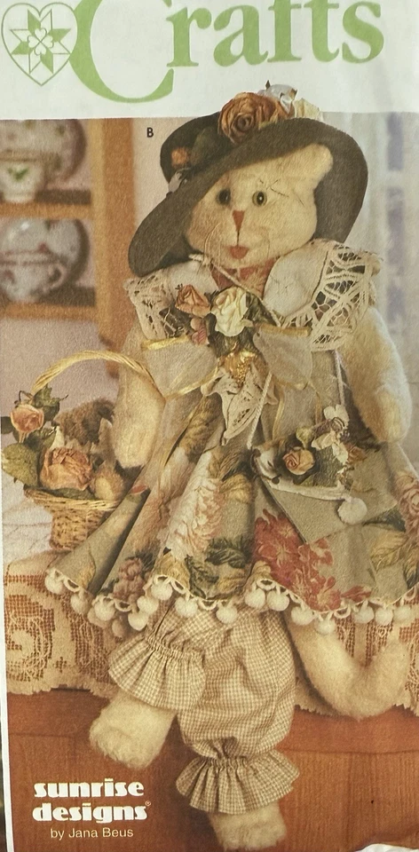 Singer Crafts Patrón #8242 30” Gato y Ropa Vestidos Camisas Pantalones Sombreros + Foto 3 de 4