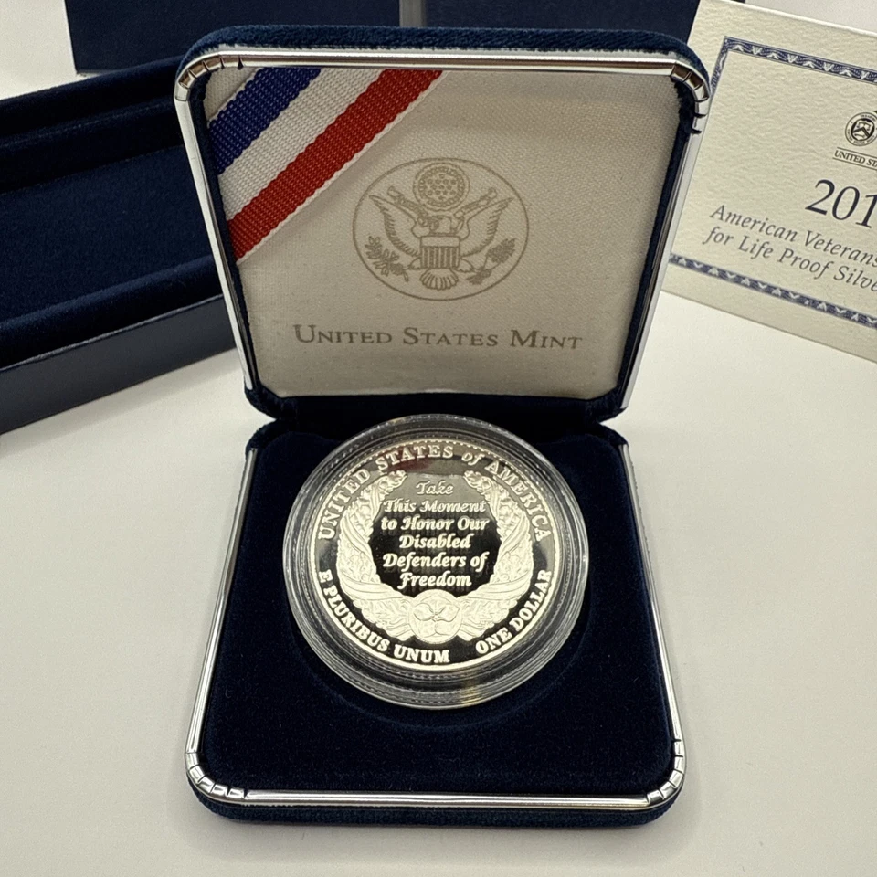 2010 American Veterans Disabled for Life Commemorative 90% Silver Dollar - Image 3 of 4