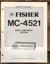 Fisher MCM4521 MC-4521 Stereo Service Manual *Original*