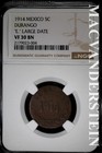 Mexico: 1914 Five Centavos- Durango- NGC VF 30 BN- "E" Large Date #SLA1097 — photo 1