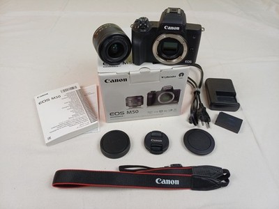 Canon EOS M50 Spiegellose Systemkamera Kit, EF-M 15-45mm F/3.5-6.3