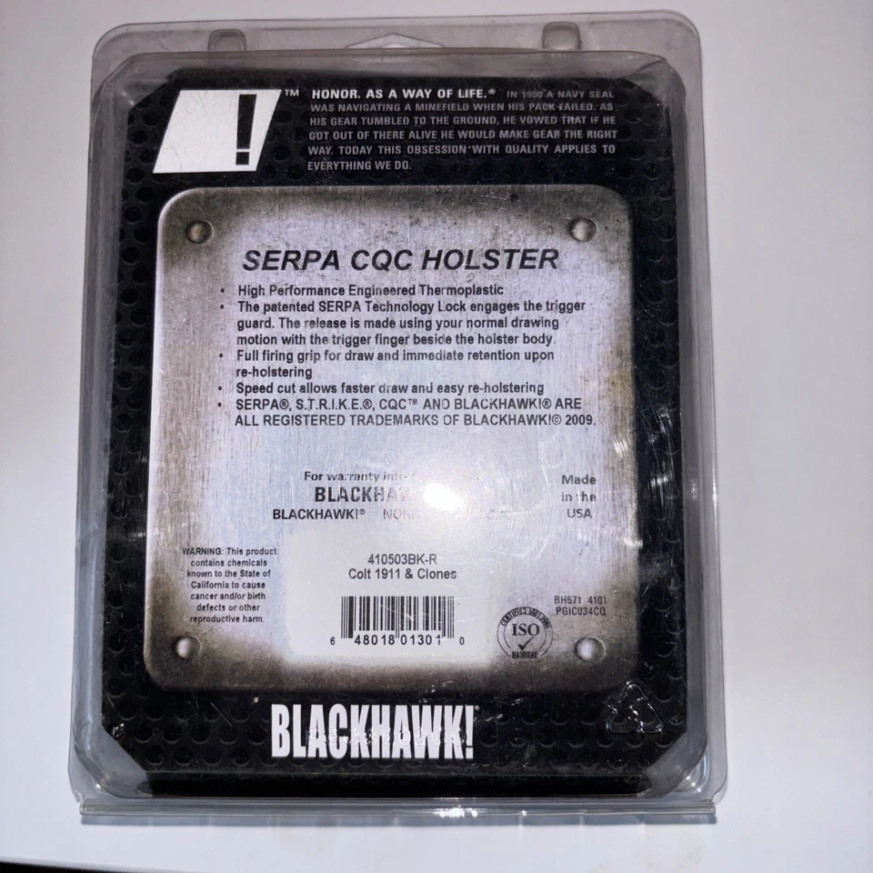 BLACKHAWK RH 1911 SERPA CONCELMENT Holster NEW IN BOX USA - Image 2 of 2