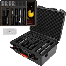 Pistol Case for Multi Handguns – Waterproof Hard Shell Handgun Case with Pre-Cut