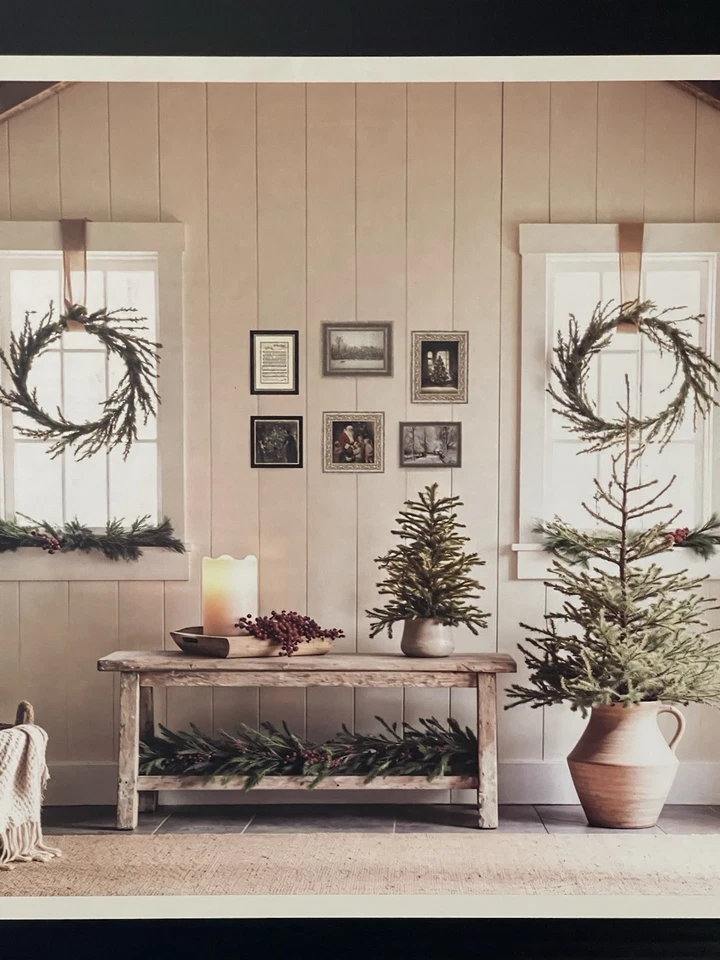 Nuevo con etiquetas Arte de pared de Navidad Petal Lane nuevo lanzamiento nuevo, Santa, árbol de Navidad enmarcado Foto 3 de 4