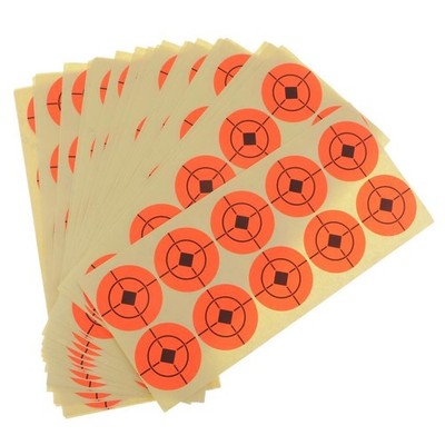 250 Stück Shooting Paper Target Fluorescent Orange Selbstklebende