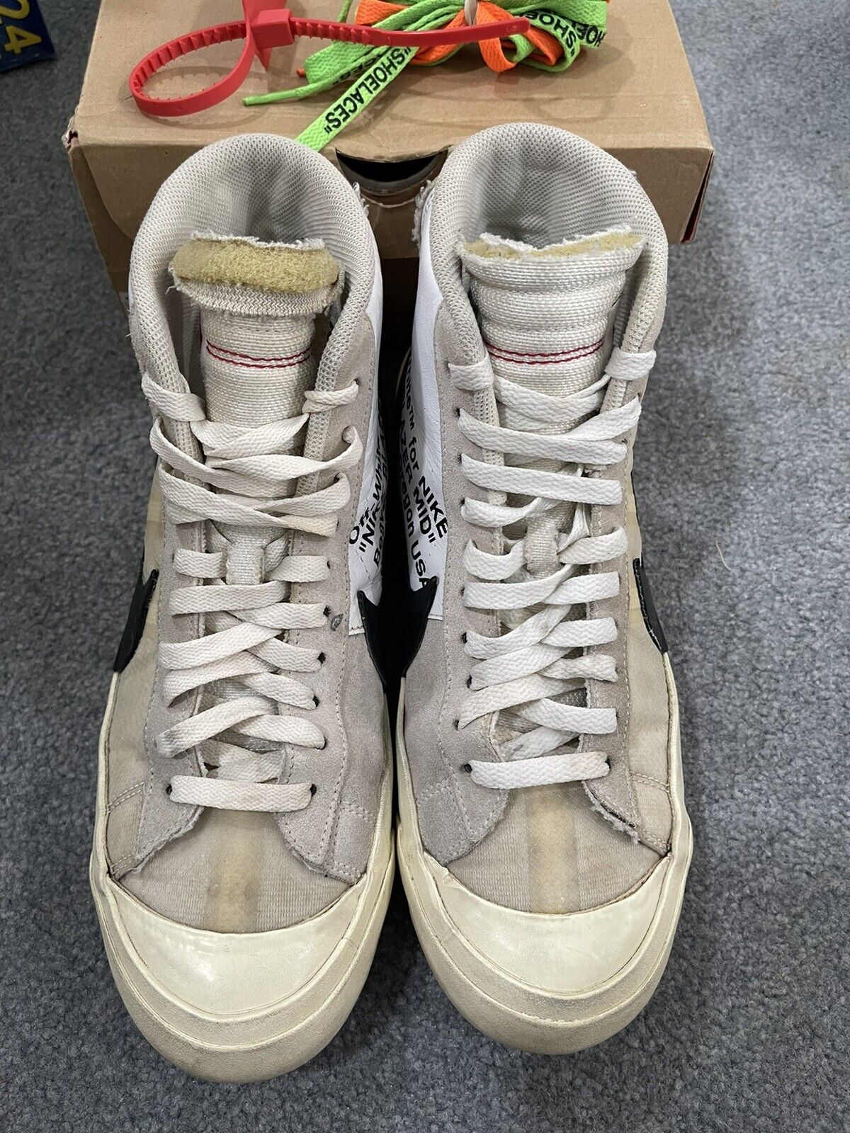 Size 9 - Nike Blazer Mid x OFF-WHITE The Ten 2017-Fast Shipping