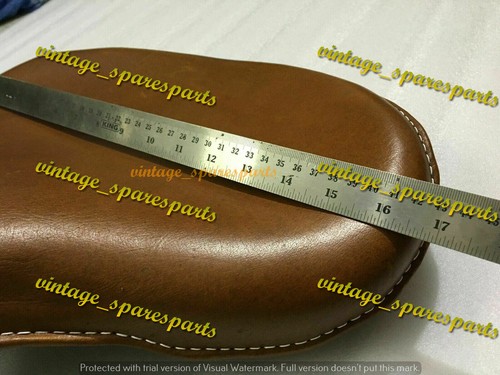 Genuine Leather HARLEY WLA WLC VL UL EL WL KNUCKLEHEAD SOLO SEAT FLATHEAD - Picture 6 of 11