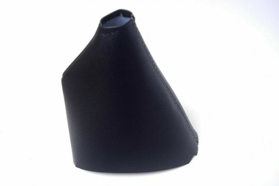 Fits 2014-2019 Toyota Corolla Synthetic Leather E Brake Boot Cover Gray Stitch - Image 4 of 4