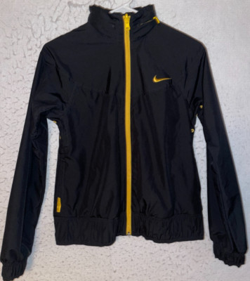 Nike Fit Dry Womens Reversible Jacket Hood XS Black Full Zip windbreaker NEW