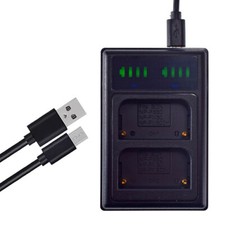 Dual Battery Charger For Sony NP-F330 NP-F550 NP-F570 BC-VM10 BC-VM50 BC-V615