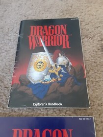 VTG 1989 Dragon Warrior (NES)  Strategy Guide W/POSTER/MANUAL/HANDBOOK READ!