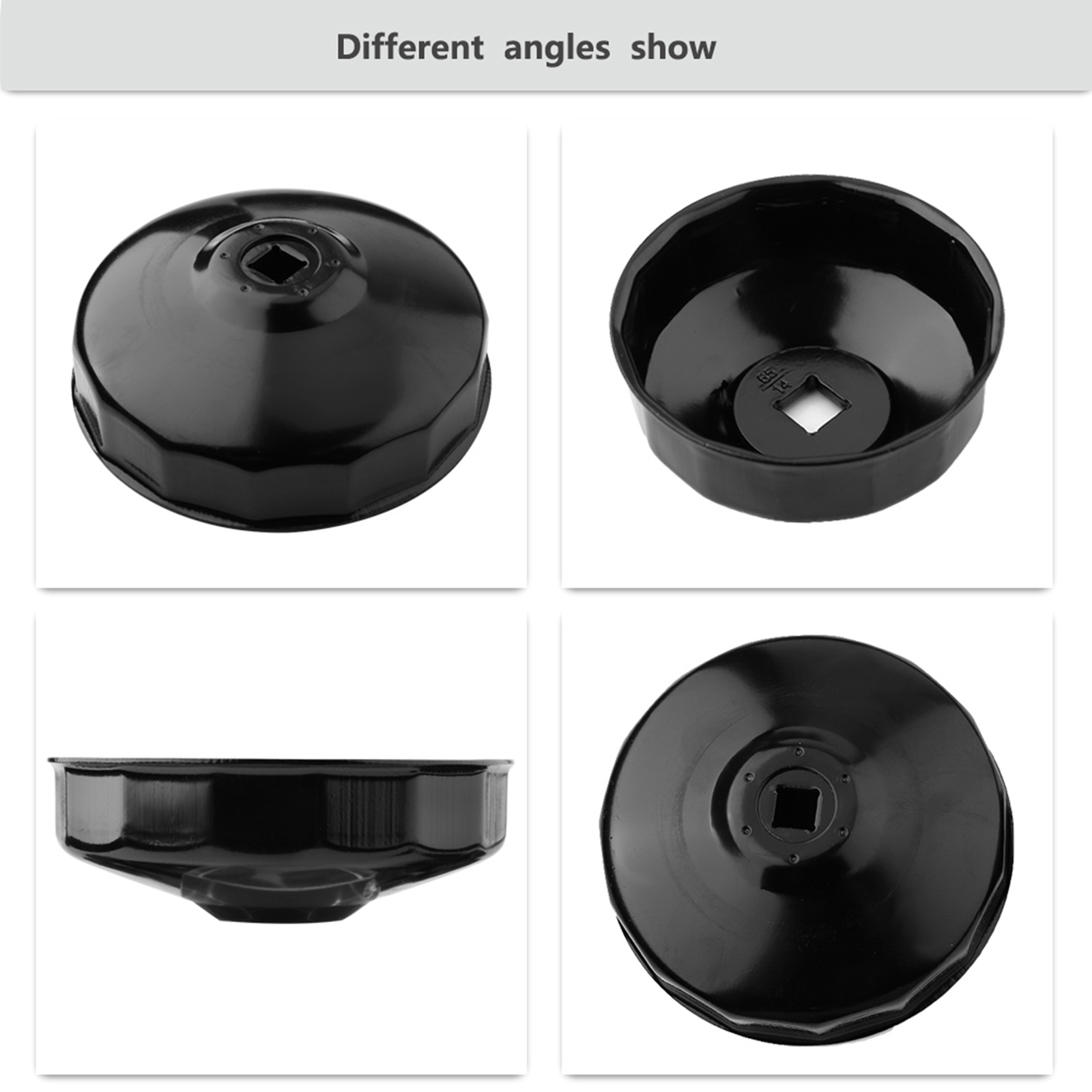 15X Oil Filter Wrench Set Cup Type Removal Tool Socket Kit Automotive