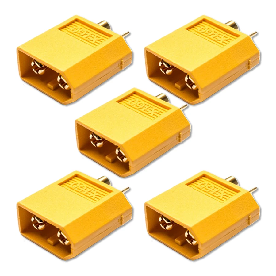 VUNIVERSUM 5 Stück Original XT60 Stecker Hochstrom ESC Lipo Akku Buchse Male Männlich 60A
