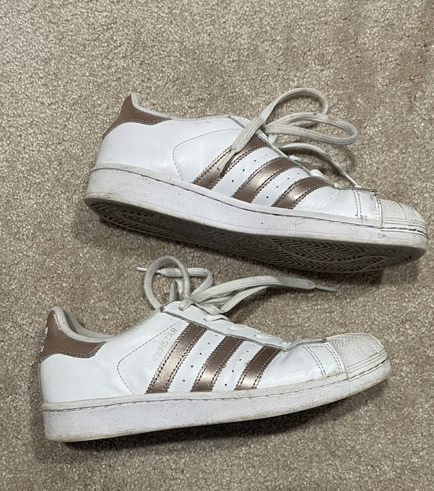 Adidas Superstar Women's Size Rose Gold Sneakers