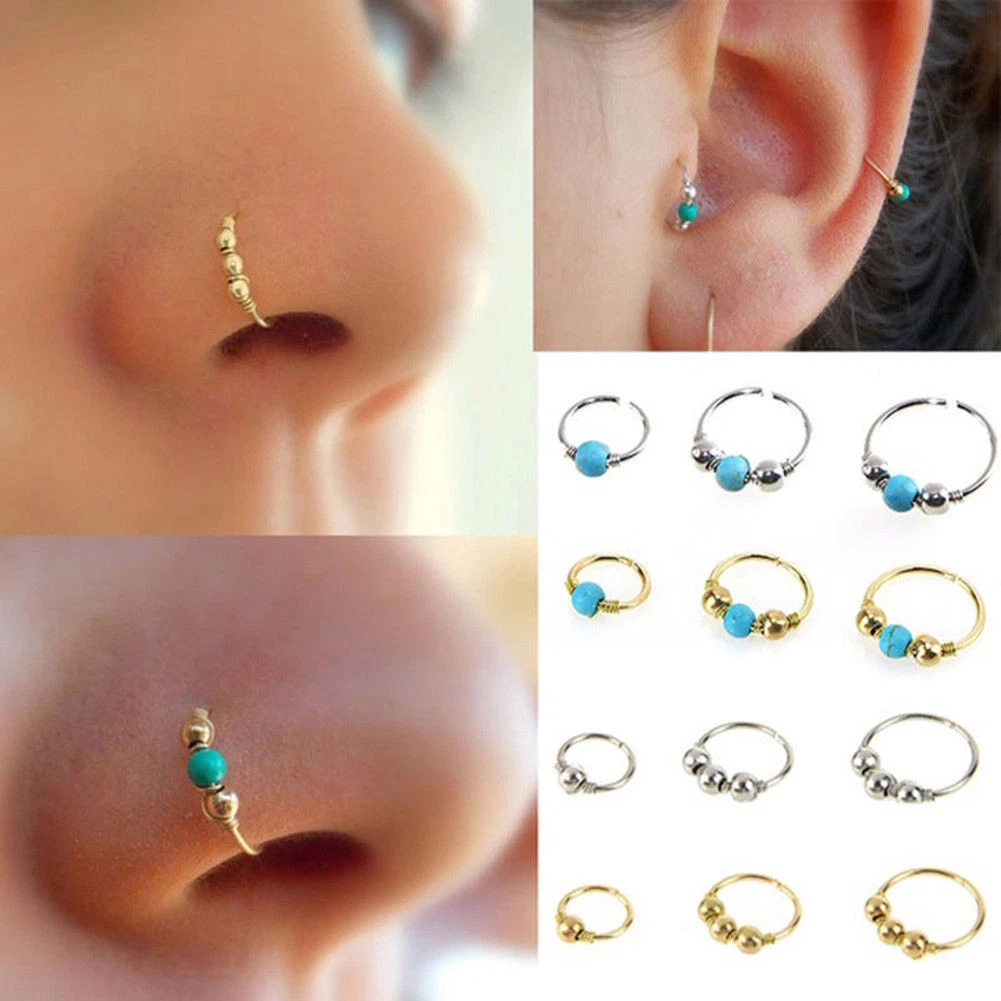 Buy Silver Nose Hoop, Silver Nose Ring, Thin Nose Hoop, Small Nose Hoop,  Sterling Nose Hoop, Tragus Hoop, Cartilage Hoop, Tragus Ring, SGHP1 Online  in India - Etsy