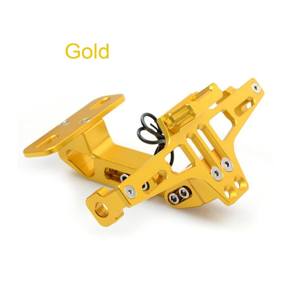 Задний кронштейн для номерного знака светодиодный для Yamaha FZ07 FZ09 2014-2017 FZ6R 2009-2017 CNC - Изображение 3 из 4