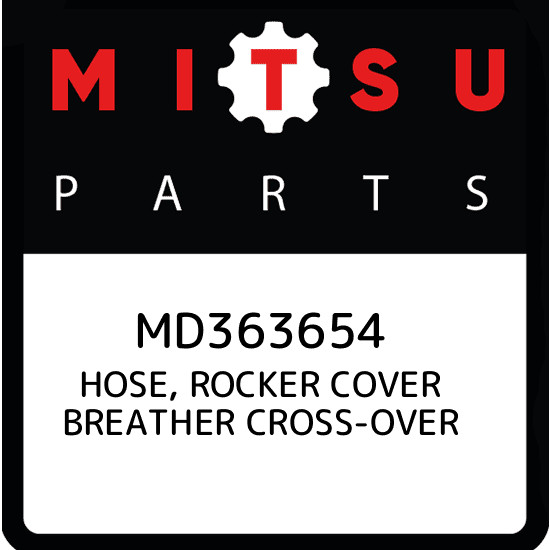 MD363654 HOSE, ROCKER COVER BREATHER CROSS-OVER Mitsubishi, New 