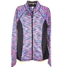 Ideology Multi-color Athletic Zipper Jacket Size S