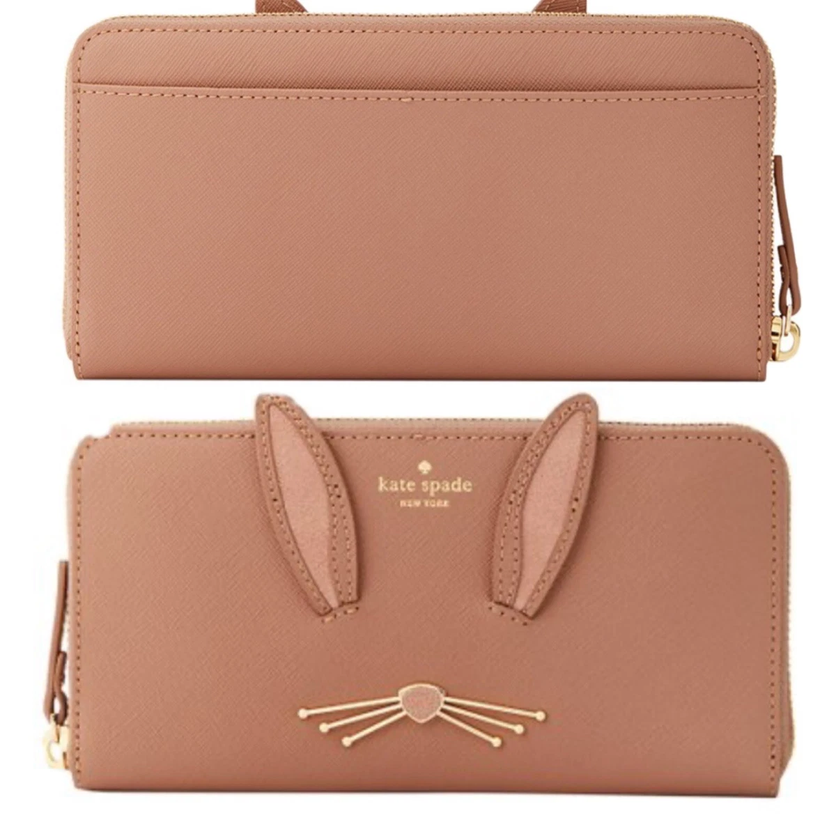 Kate Spade Desert Muse Rabbit Wallet Leather Suede Novelty eBay