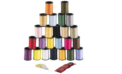 264 Polyester Thread, Assorted Colors, 24 Spools