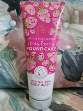 New Bath  Body Works Strawberry Pound Cake Moisturizing Body Wash 10 fl oz