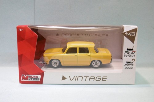 Miniature Renault R8 Gordini Jaune N°36 – 1/43 Dan-Toys Avec Boîte